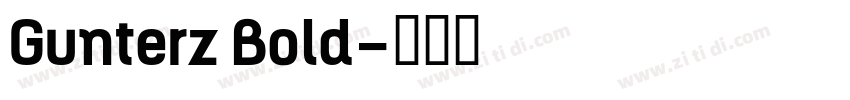 Gunterz Bold字体转换